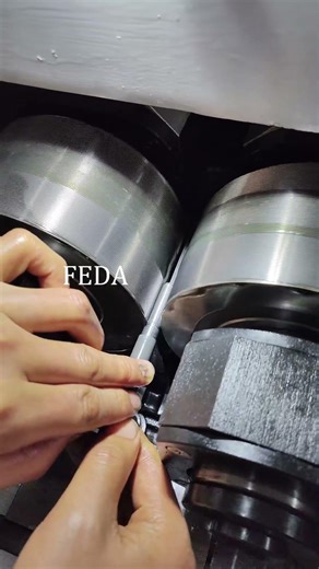 FEDA 2-Axis Hydraulic Thread Rolling Machine | Precision & Efficiency #threads #manufacturing