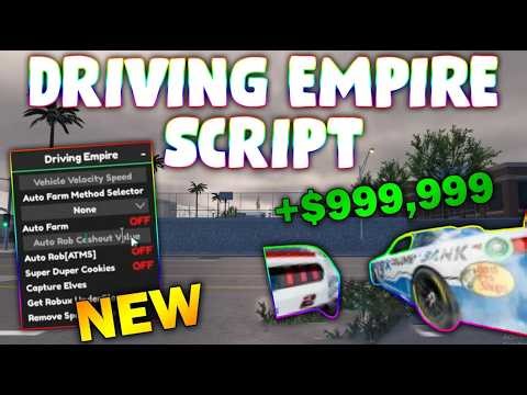 *NEW* Driving Empire Script (PASTEBIN 2026) (AUTO ROB , AUTO JOB FARM , TELEPORT , STICK/FOLLOW )