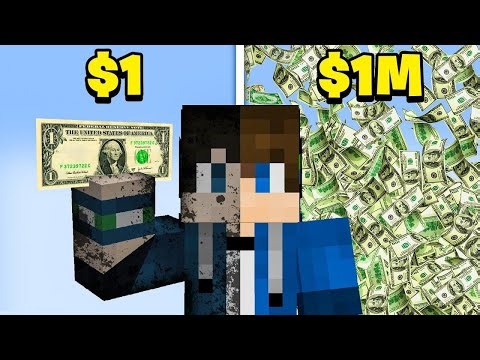 【Minecraft】一颗钻石=1美元？我在史上最壕MC服务器狂赚100万美金！
