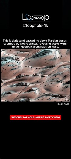 Mars Sand Is Moving?! 😳🔴 (Alien-Like Avalanches!) #space #shorts