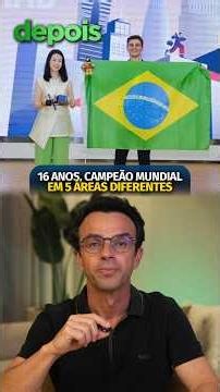 16 ANOS, CAMPEÃO MUNDIAL EM 5 ÁREAS DIFERENTES