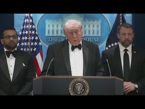 Trump holds press briefing after shooting incident at White House correspondents' dinner