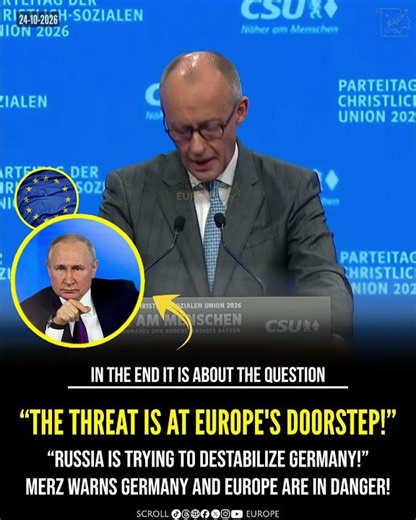 “RUSSIA WANTS TO DESTABILIZE GERMANY EVERY DAY!” — CHANCELLOR MERZ SOUNDS THE ALARM! #breakingnews