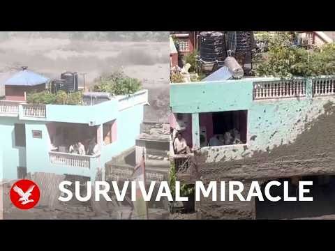 Home in Nepal stands up to catastrophic flood waters and keeps family safe