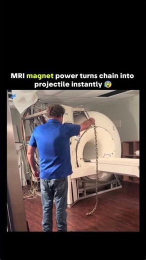 MRI magnet pulls chain! 😱 #viralshort #shorts #Viral #short #indianviralshort