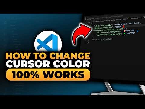 How To Change Cursor Color in VSCode (FAST & EASY) | 100% WORKS | NO Yapping, To The Point!