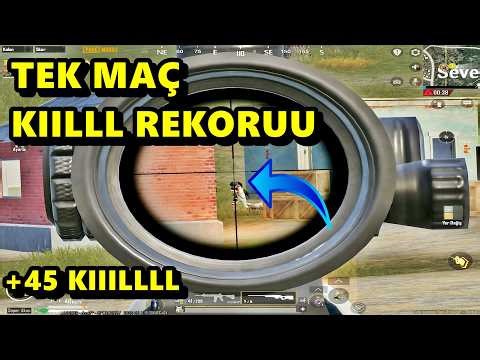 TEK MAÇ KIIILLL REKORU ! BATUR GAME SOLO SQUAD PUBG MOBİLE