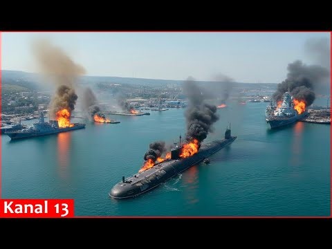 Novorossiysk Bay has become hell for Russian army, destroyers, ships are destroyed one by one