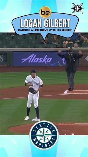 CRAZY‼️... A 108 MPH Line Drive CATCHED With His JERSEY... (Logan Gilbert) 2026 mlb