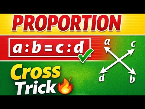 Proportion Basics | Ratio & Proportion | Cross Multiplication Trick | SSC & NTPC Maths