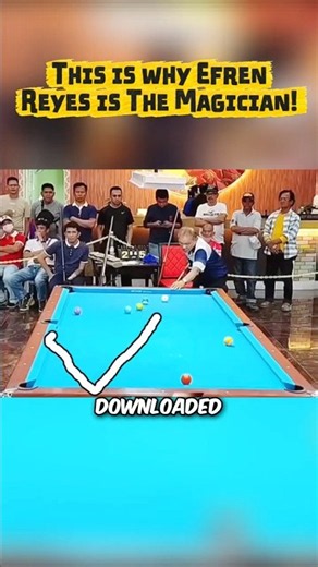 Efren Reyes Proves He is a Magician #billiards #efrenreyes #magician