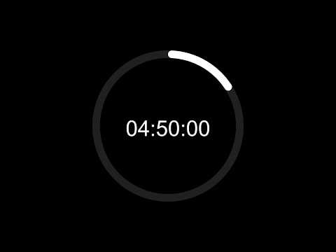 4 Hour 50 Min Study Timer | Minimalist Focus Countdown