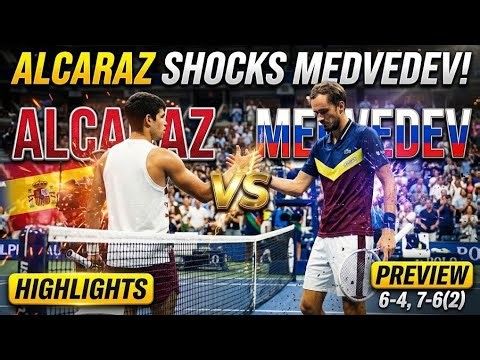ALCARAZ SHOCKS MEDVEDEV! 😱 Vienna Semi-Final Thriller Ends 6-4, 7-6