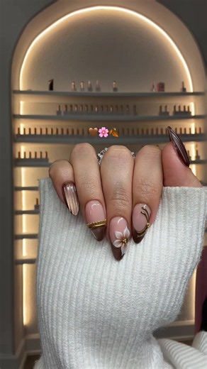 my favorite nails for autumn! #fypシ #nailinspo #nails #cateyenails | nails