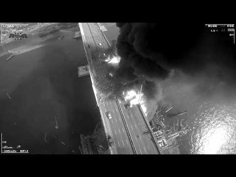 1 Minute Ago! US F-35 Stealth Jet Squadron DESTROYS Bridge Carrying 50 Ballistic Missile Launchers.