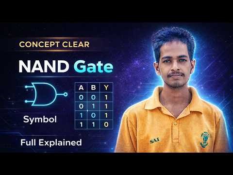 Logic Gate Full Explained | NAND Gate, Symbol & Truth Table | Digital Electronics Concept Clear