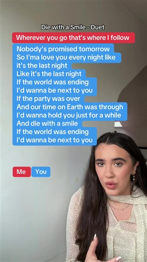 SING THIS? Die with a Smile #diewithasmile #brunomars #ladygaga #singingchallenge #duetthis