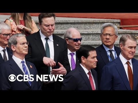 Tech CEOs in China with Trump make cases for more economic partnerships