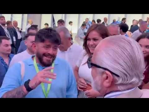 Siparietto tra DE LAURENTIIS e DIEGO MARADONA JR 😅💙