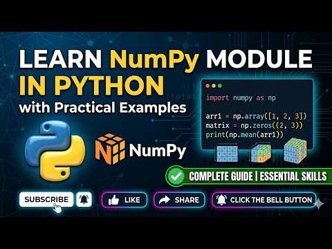 learn numpy module in python with examples