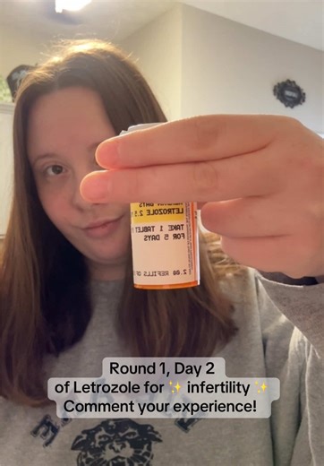 Round 1, Day 2 of 2.5 Letrozole ✨ So far, no major side effects. I feel a slight headache today, but nothing crazy! #letrozole #ttc #pcos #fertilityjourney #ttcwithpcos