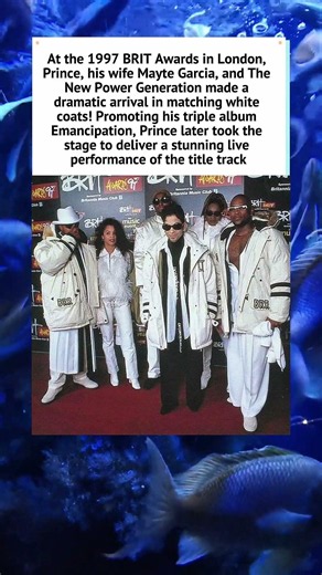 Prince & The NPG in White at the 1997 BRIT Awards! ❄️ #Prince #BRITAwards #Shorts