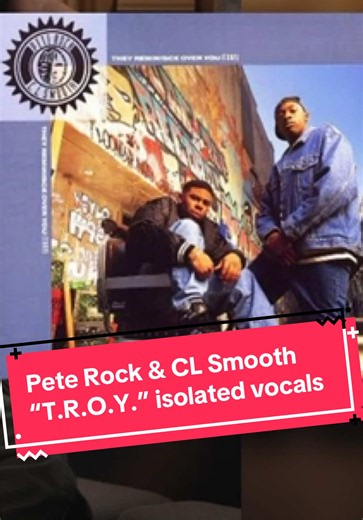 Pete Rock & CL Smooth - T.R.O.Y. Isolated Vocals 🥰