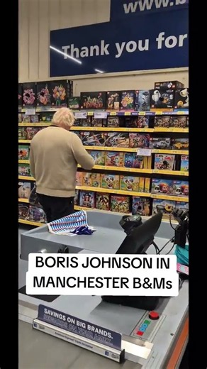 Boris Johnson in Manchester B&M