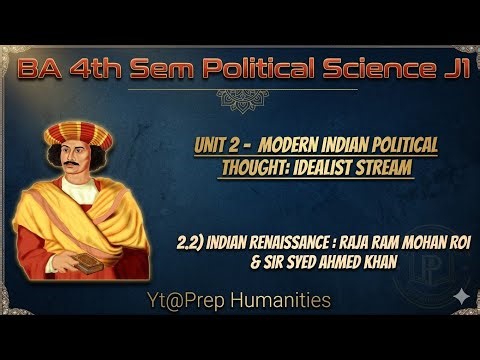 Indian Renaissance : Raja Ram Mohan Roy - BA 4TH Sem Political Science J1 NEP 2026