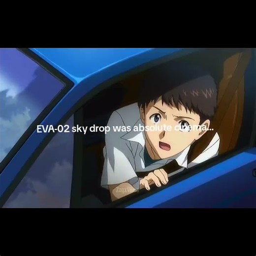 EVA-02 Sky Drop Combat Scene 🤖🔴 | Evangelion 2.0