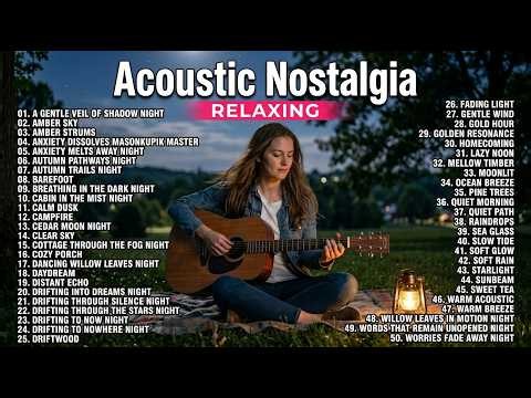 Acoustic Nostalgia Relaxing - Soft Guitar Music for Deep Sleep & Cozy Coffee Shop Vibes