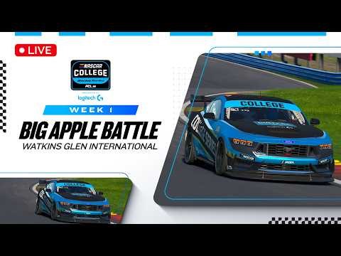 eNASCAR College iRacing Series | Big Apple Battle | Week 1 | Watkins Glen International