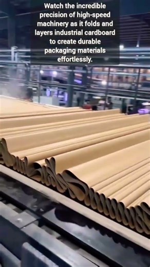 Automated Industrial Machines Folding Corrugated Cardboard for Shipping Boxes