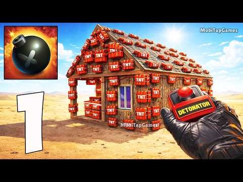 💣 Captain TNT - Gameplay Walkthrough - Explosive Building Demolition (iOS, Android)