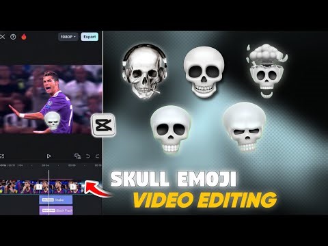 Ae Like Skull Emoji Edit Tutorial on Capcut | Skull Emoji Video Editing | Skull Face Edit In Capcut