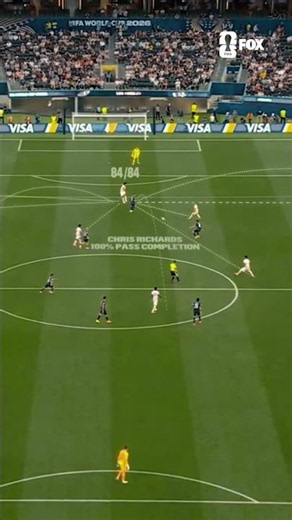 Chris Richards completed all 84 passes he attempted for the #USMNT against Paraguay 🇺🇸