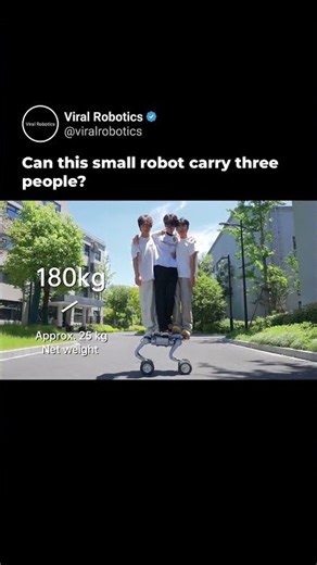 Unitree AS2-W Robot Dog Balances on Wheels and Carries 3 People