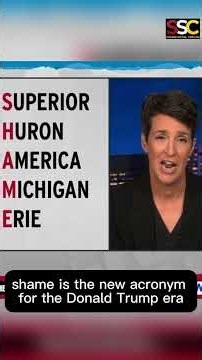 Rachel Maddow says Trump turned us into S-H-A-M-E 8/31/26