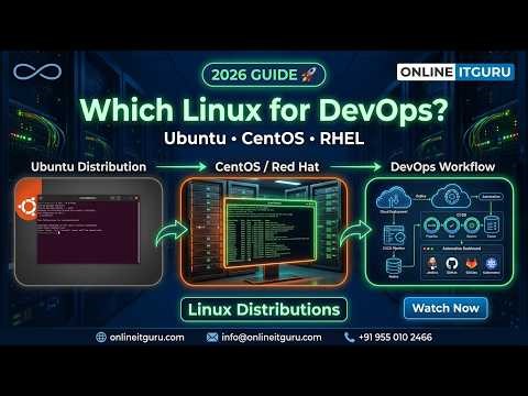 DevOps Basics 2026 | Linux Installation and Distributions | Ubuntu | CentOS | RHEL | OnlineITGuru