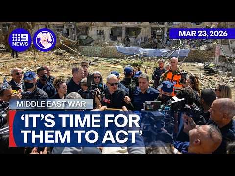 Benjamin Netanyahu calls on international community to join the war against Iran | 9 News Australia