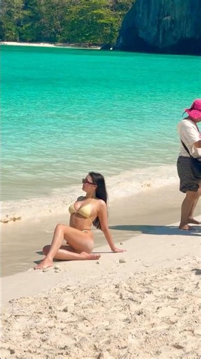🇹🇭Maya Bay Beach Hot Summer Day Wonderful Holiday 16💦 #mayabeach #mayabay