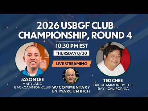 USBGF Club Championship, Round 4 - Ted Chee vs Jason Lee