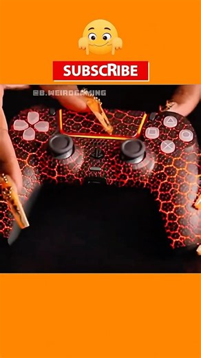 This design is absolutely fire 🌋 #ps5 #controller #bweirdgaming #custom