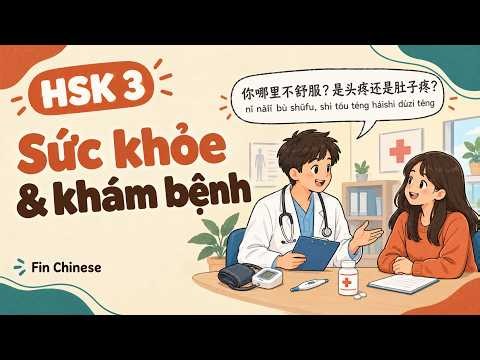 Tiếng Trung HSK 3: Sức khỏe và khám bệnh
