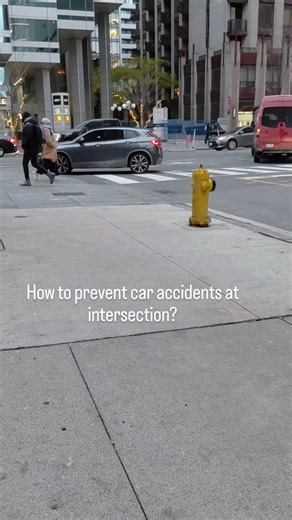 How to prevent car accidents at intersections? Never do U-turn on crosswalk, don't block road or bicycle lane, Stop yield behind crosswalk lines until pedestrian clear completely, never drive impaired, Stop for signs or signals and obey the rules. #safetyfirst #drivesafe #roadtrip #fyp #safety | Perrythinker