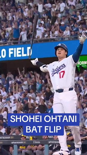 Shohei Ohtani's Epic Bat Flip After Dodgers Home Run