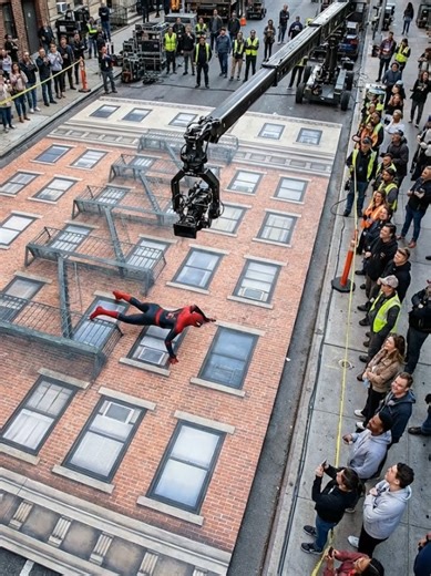 spider Man movie BTS must watch #fypシ゚viral #spiderman #behindthescenes #movie #viral