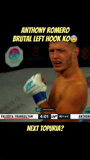 Brutal left hook😨 ‪@upnextfighting‬ #mma #ufc #knockout #ko #iliatopuria