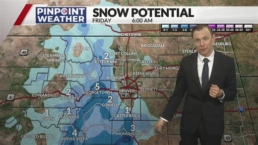 Denver weather: Metro rain, mountain snow