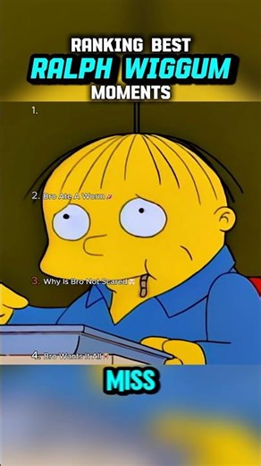 Ralph Wiggum Best Simpsons 😭 #shorts
